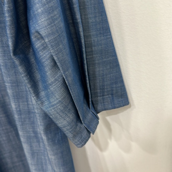 NWT Zero + Maria Cornejo Washed Indigo 100%Cotton, sleeves, 2 pockets - Picture 13 of 16